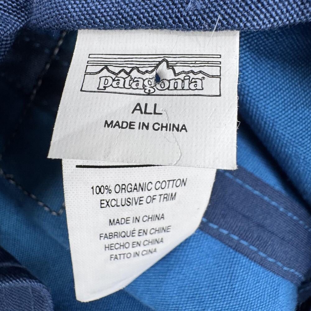 Patagonia P6 Label Trad Cap Blue Organic Cotton Strapback Hat Adult - Picture 6 of 11